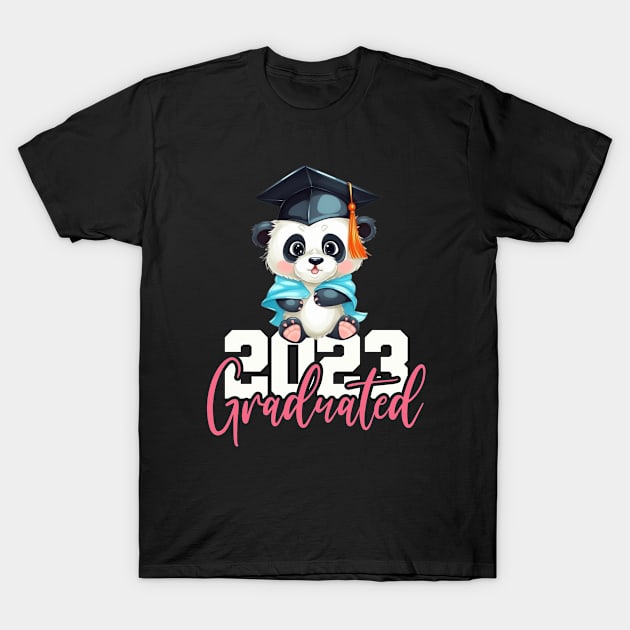 Panda Bear 2023 Graduate, Graduation Gift Custom Year Shirt For Him & Her Graduation, Graduation 2023, College Graduation, Grad School Shirt T-Shirt by Funkrafstik